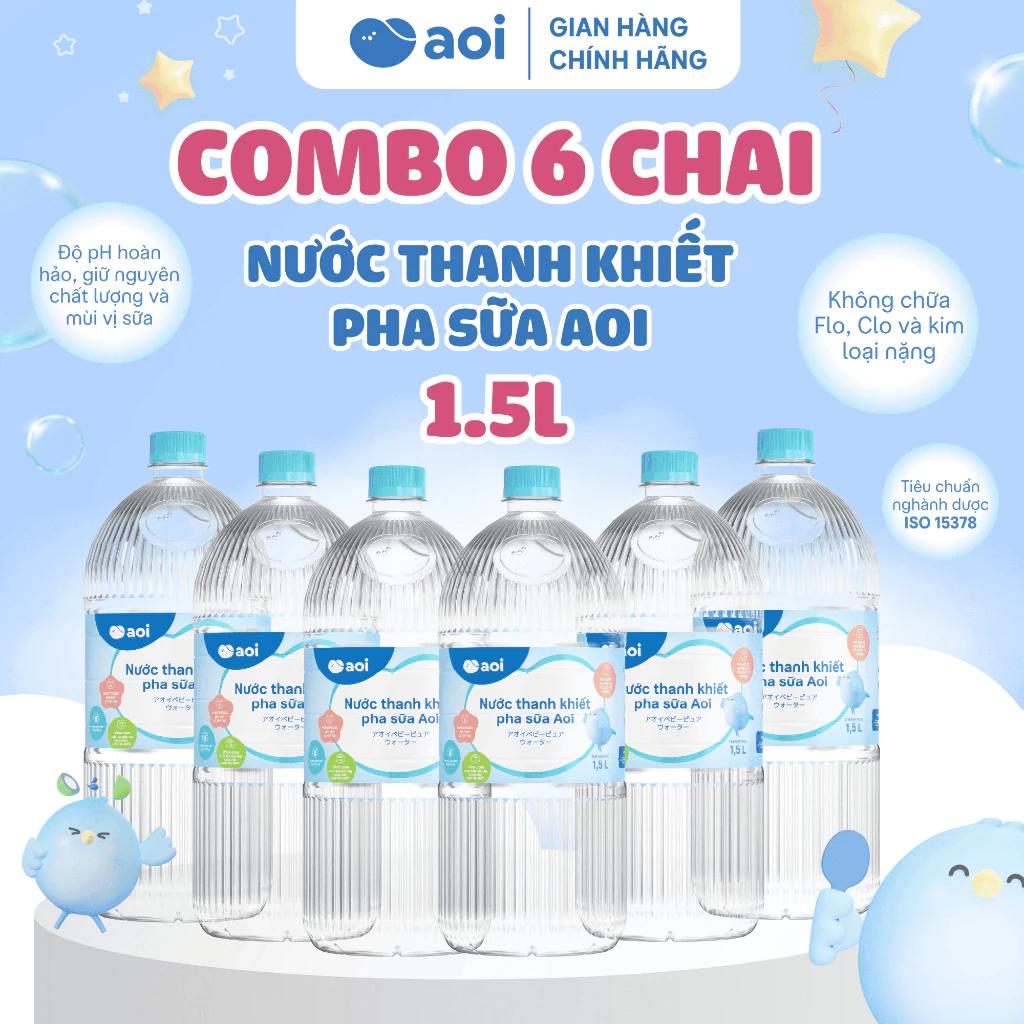 Combo 6 chai nước pha sữa